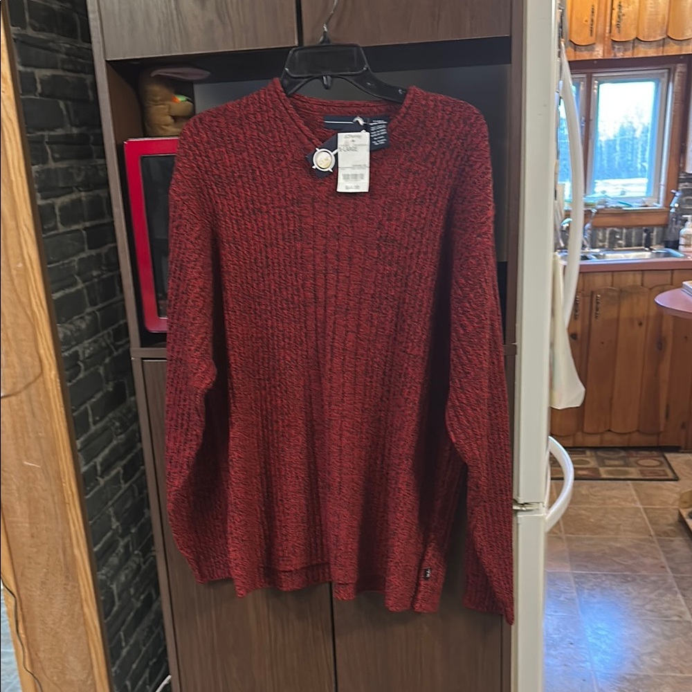 NWT JC Penny Cayenne Red Sweater in size XL